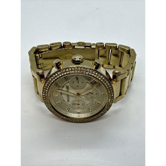 Michael Kors Parker MK5354 Women's Gold Stainless Steel Analog Dial Watch JNA439 - Picture 6 of 11